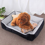 Dog Bone Pattern Big Soft Warm Kennel Pet Dog Cat Mat Blanket, with Blanket Size: S, 60×45×15cm, Size: S