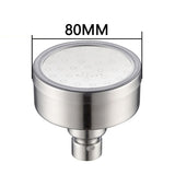 Removable and Washable 304 Stainless Steel Round Pressurized Top Spray Shower Head, Size: 80mm, Pattern C