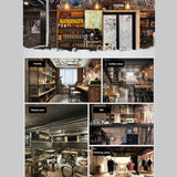 Originality American Industrial Style Wood Vintage Old Gear Wall Clock