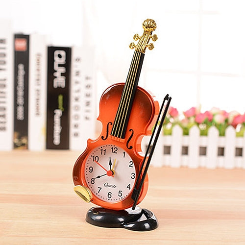 Multi-functional Originality Violin Electronics Pointer Alarm Clock with Pen Holder