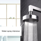 Removable and Washable 304 Stainless Steel Round Pressurized Top Spray Shower Head, Size: 80mm, Pattern G