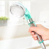 PC Negative Ions Shower Head, Size: Large, Interface: 2cm, Size: Large,(Blue)