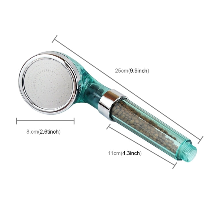 PC Negative Ions Shower Head, Size: Large, Interface: 2cm, Size: Large,(Blue)