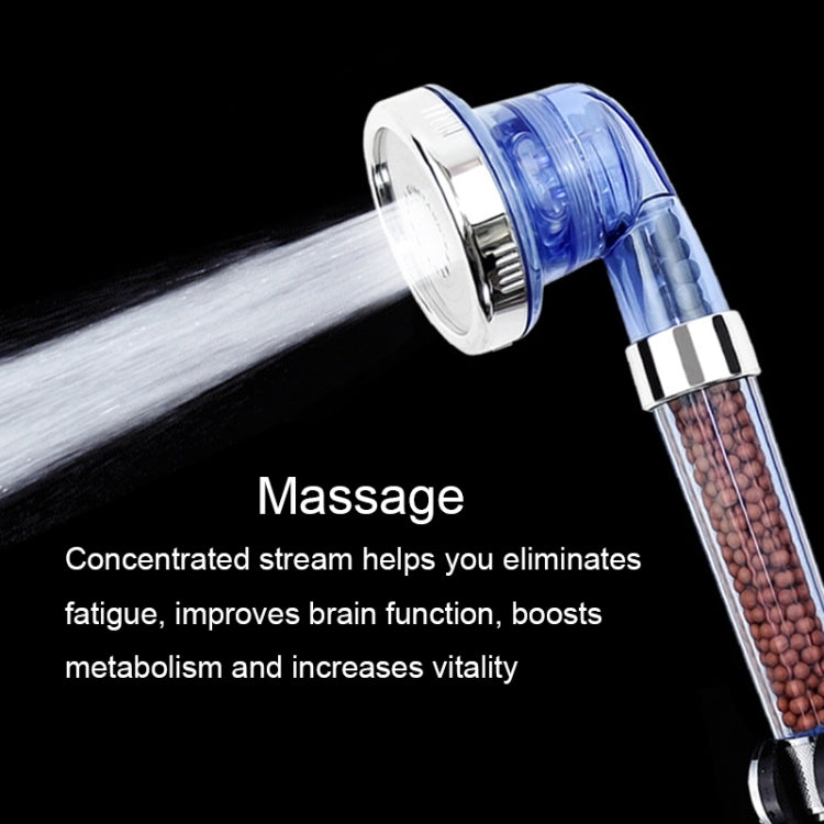 3 Settings Adjustable PC Negative Ions Shower Head, Size: Large, Interface: 2cm, 3 Settings Size: Large,(Blue), 3 Settings Size: Large(Transparent)