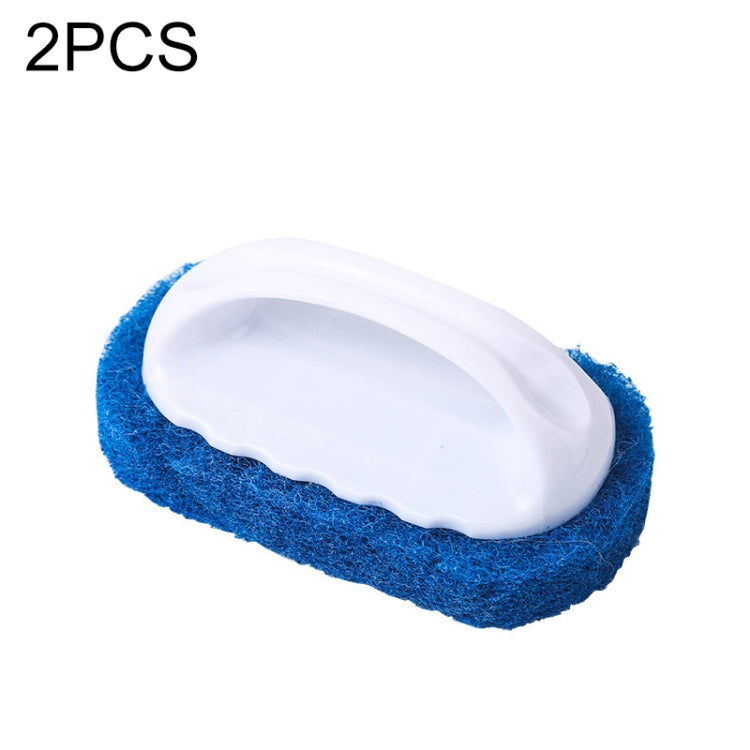 2pcs Decontamination Sponge Hard Bottom Cleaning Brushes Dry and Wet Cleaning Brush for Kitchen / Cooking Bench / Bathroom / Bathtub , Random Color Delivery, Dry and Wet Cleaning Brush Dry and Wet Cleaning Brush