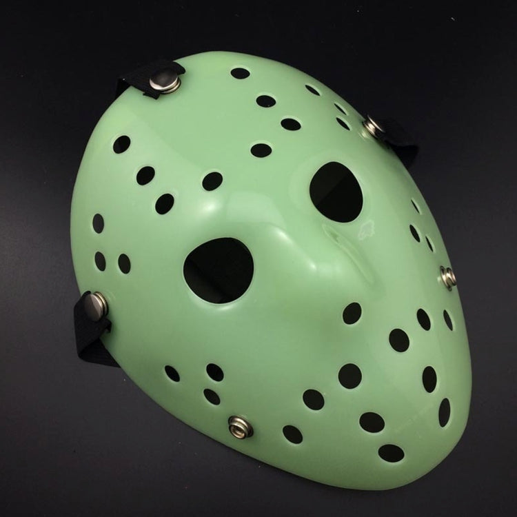 Halloween Party Cool Thicken Jason Mask, Fluorescent Green, Gold, Red + White, Silver