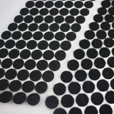 1000 PCS 16mm Round Nylon Adhesive Hook and Loop Fastener, 15mm (Black), 15mm (White)