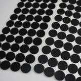 1000 PCS 20mm Round Nylon Adhesive Hook and Loop Fastener, 20mm (Black), 20mm (White)