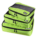 3 PCS / Sets Multi-function Football Texture 210D Polyester Waterproof Travel Clothes Underwear Storage Bag Green