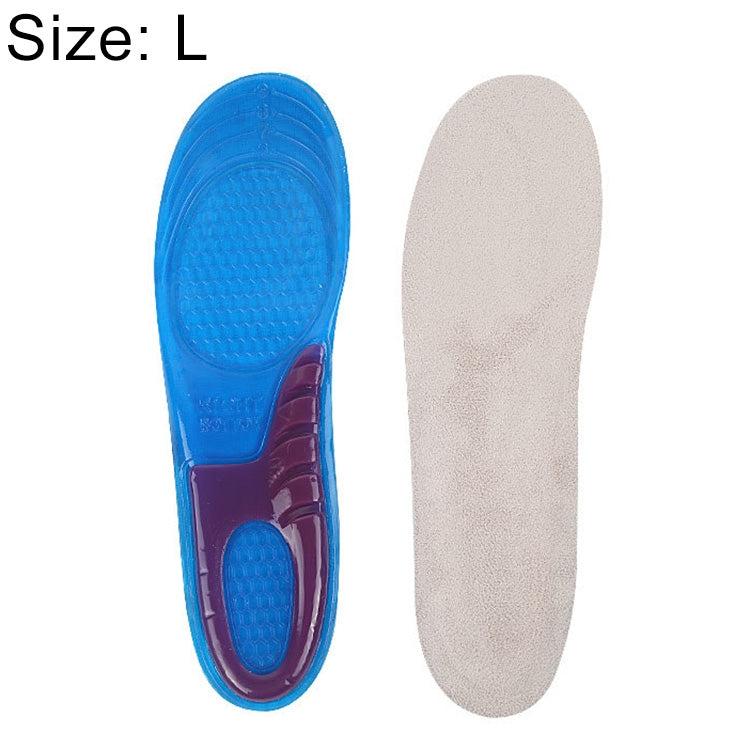 1 Pair Military Training Shock Resistance Sports Insoles Soft and Comfortable Stretch Thick Insoles, Size: L(43-46 Yards), Size: L(43-46 Yards) Size: L(43-46 Yards) Blue