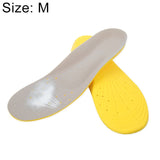 1 Pair PU Breathable Soft Sports Shock-absorbing Insole Sweat-absorbent Foot Pad Elastic Shoe Insert, Size: M(6-9 Yards), Size: M(6-9 Yards) Size: M(6-9 Yards) Yellow