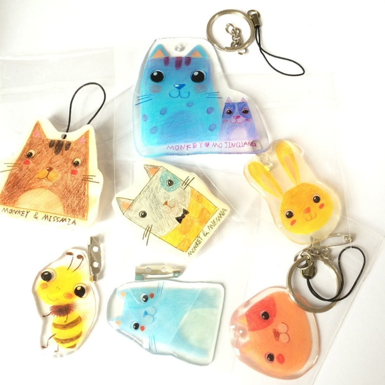 50 PCS Transparent Not Grinding Heat Shrink Film DIY Heat Shrink Film, DIY Heat Shrink Film (Not Grinding)