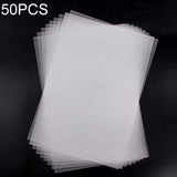 50 PCS Translucent Fine Grinding Heat Shrink Film DIY Heat Shrink Film, DIY Heat Shrink Film (Fine Grinding)