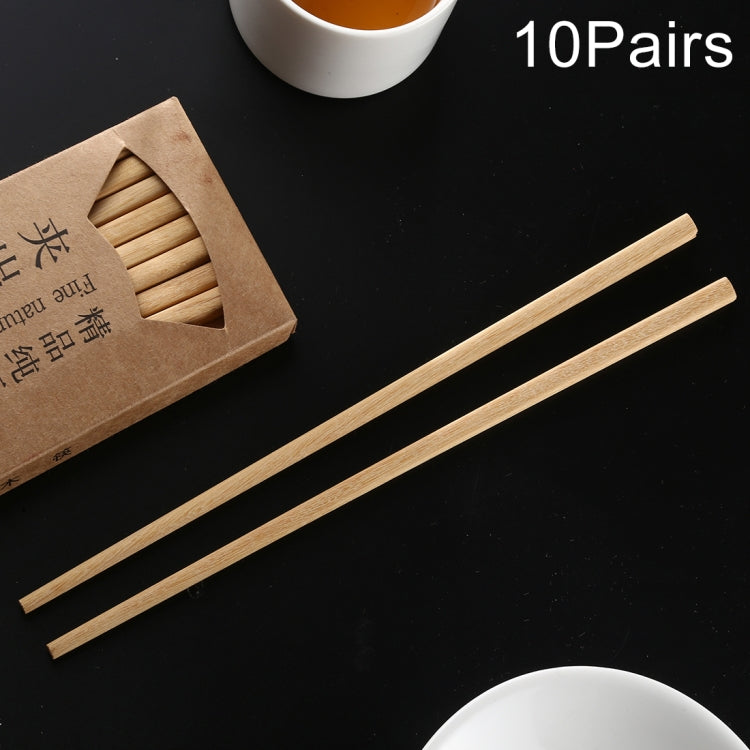 10 Pairs Natural Yellow Sandal Wood Non-slip Chopsticks Default Title