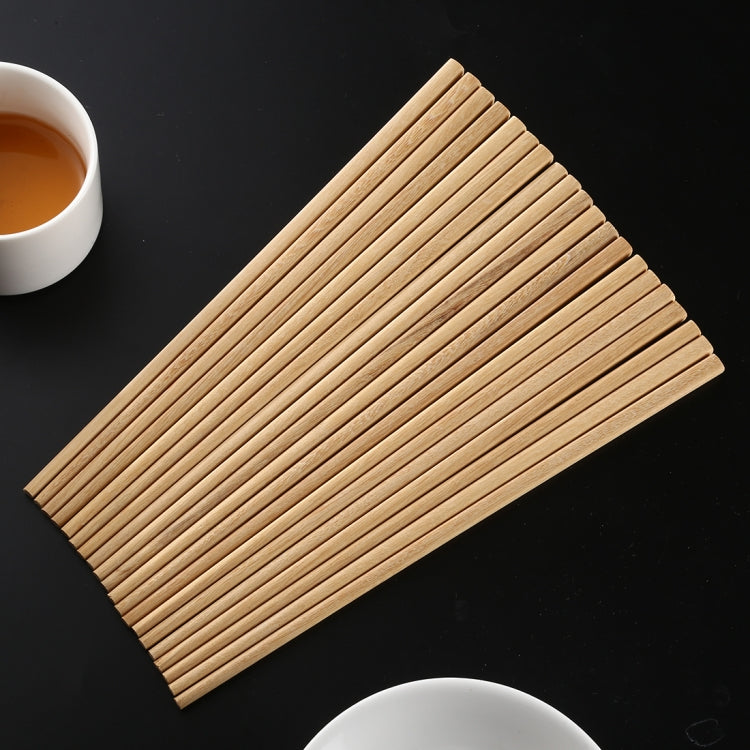 10 Pairs Natural Yellow Sandal Wood Non-slip Chopsticks