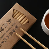 10 Pairs Natural Yellow Sandal Wood Non-slip Chopsticks