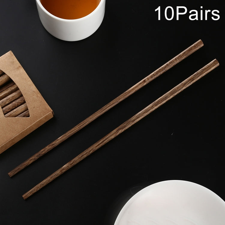 10 Pairs Natural Wenge Non-slip Chopsticks Default Title