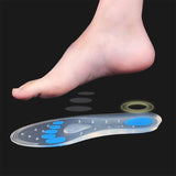 1 Pair Transparent Cushioning Silica Gel Insoles Size: 40-41yards, Size: 40-41yards Size: 40-41yards