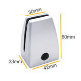 2 PCS Space Aluminum Alloy Desk Screen Clamps Screen Baffle