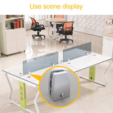 2 PCS Space Aluminum Alloy Desk Screen Clamps Screen Baffle