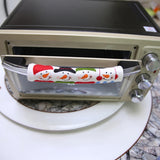 3 in 1 Christmas Style Cloth Fridge Microwave Oven Door Handle Cover Set, Size: 23*14cm, 3 in 1 Set