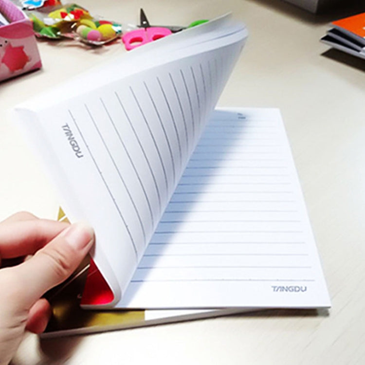 10 PCS 80 Pages A5 Soft Cover Diary Notebook Office Supply, Random Color Delivery, 80 Pages