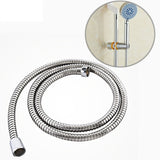 1.5m Flexible Stainless Steel Showerhead Hose Pipe Double Interlock Copper Interface Anti Burst Bath Water Pipe, 1.5m (Double Interlock) 1.5m (Double Interlock)