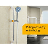 3m Flexible Stainless Steel Showerhead Hose Pipe Double Interlock Copper Interface Anti Burst Bath Water Pipe, 3m (Double Interlock)