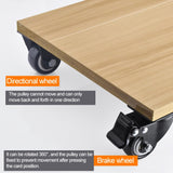 2 PCS 2 inch Furniture Cabinet Coffee Table Silent Universal Brake Wheel, 2 inch Universal Brake Wheel
