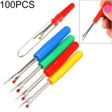 100 PCS Small Seam Remover Plastic Handle Seam Cutter Cross Stitch Sewing Stitcher Default Title