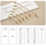 9008-224 Modern Simple Cabinet Door Handle Drawer Wardrobe Zinc Alloy Handle, 9008-224