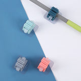5pcs Wall-mounted Mop Storage Hooks No-stick Stick Kitchen Bathroom Brush Storage Tools