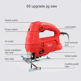 220V Jig Saw Electric Saw Woodworking Electric Tools Multifunction Chainsaw Hand Saws Wood Cutting Machine With Laser & 10 Saw Blade, EU plug, 65 Quick Install Version