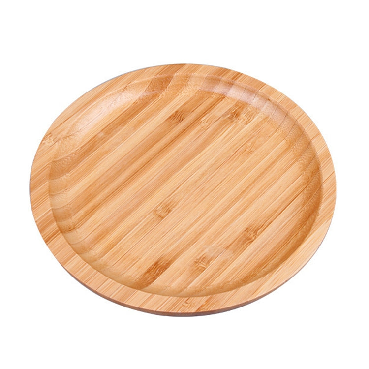 Household Creative Simple Round Bamboo Tea Tray Mini Tea Table, Diameter: 20cm, Diameter: 20cm