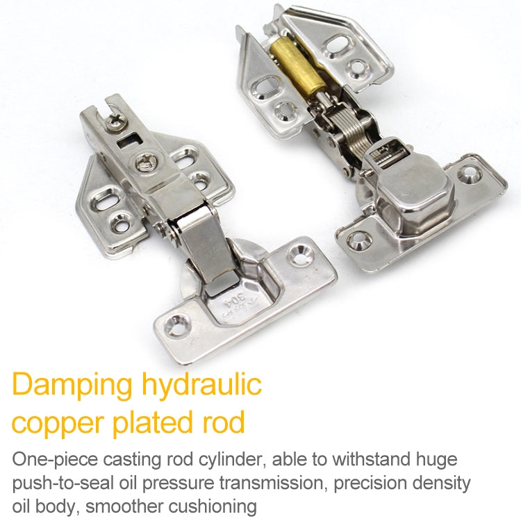 2 PCS Stainless Steel Hydraulic Hinge Copper Rod Hydraulic Buffer Hinge, 781 Straight Arm, 781 Straight Arm