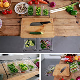 Multifunctional Cutting Board + PC Box 5 PCS, 5 in 1 Cutting Board