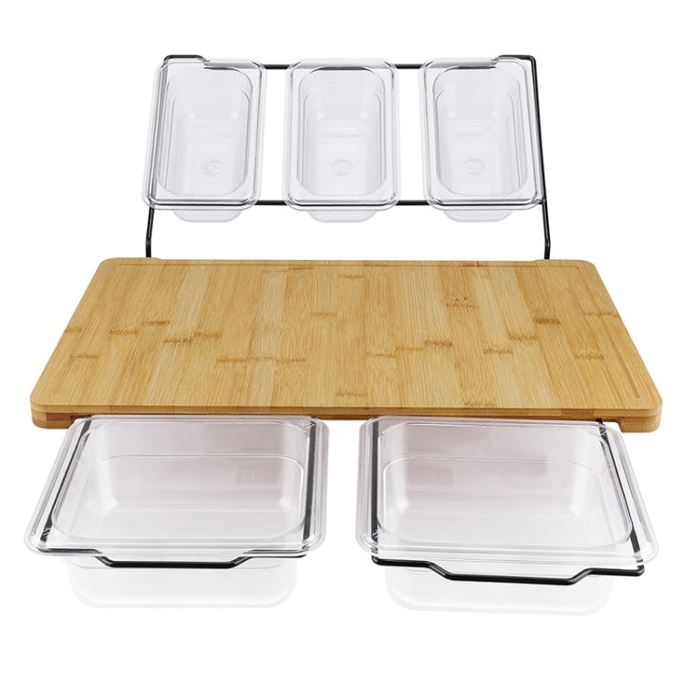 Multifunctional Cutting Board + PC Box 5 PCS, 5 in 1 Cutting Board