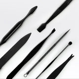 12 in 1 Advanced Stainless Nail Care Clipper Pedicure Manicure Kits with Leather Case, Red+Black, Yellow+Black