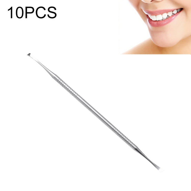 10 PCS Stainless Steel Hoe Shape Dentist Tools, Hoe Shape Hoe Shape