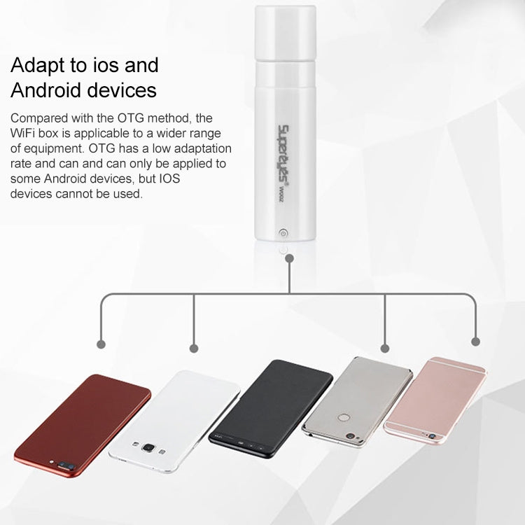 Supereyes W002 USB Digital Endoscope Mobile Phone Tablet WIFI HD Video Transmission Box, W002