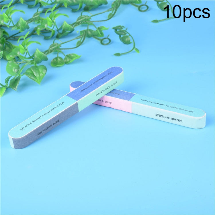 10pcs Seven Sided Polishing Bar Nail File Buffers Polisher for Fingernails and Toenails, 1 PCS Seven Sided 1 PCS Seven Sided