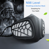 Silicone Protective Reusable PM2.5 KN95 Respirator Mask Replaceable Filter Antivirus Anti-fog Face Mask, Reusable PM2.5 KN95