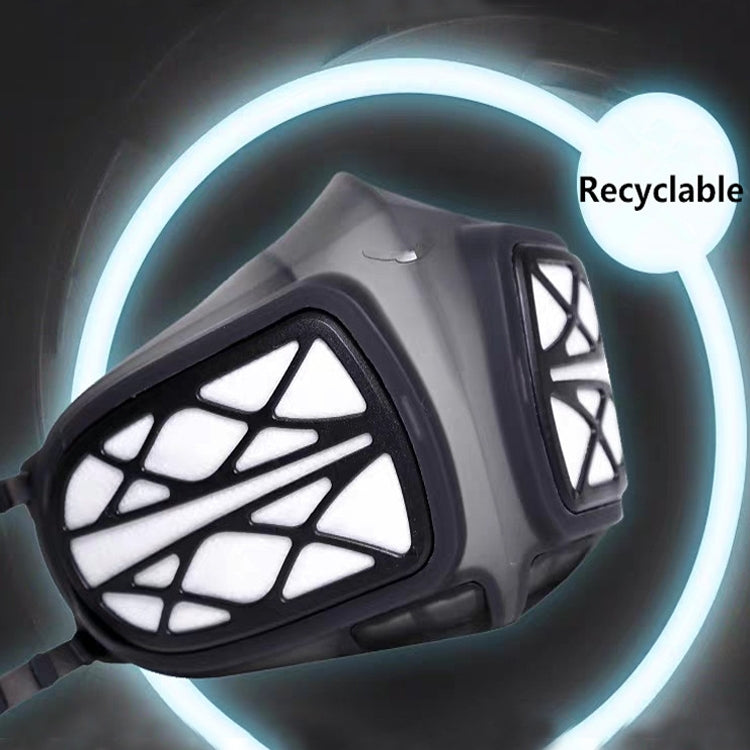 Silicone Protective Reusable PM2.5 KN95 Respirator Mask Replaceable Filter Antivirus Anti-fog Face Mask, Reusable PM2.5 KN95