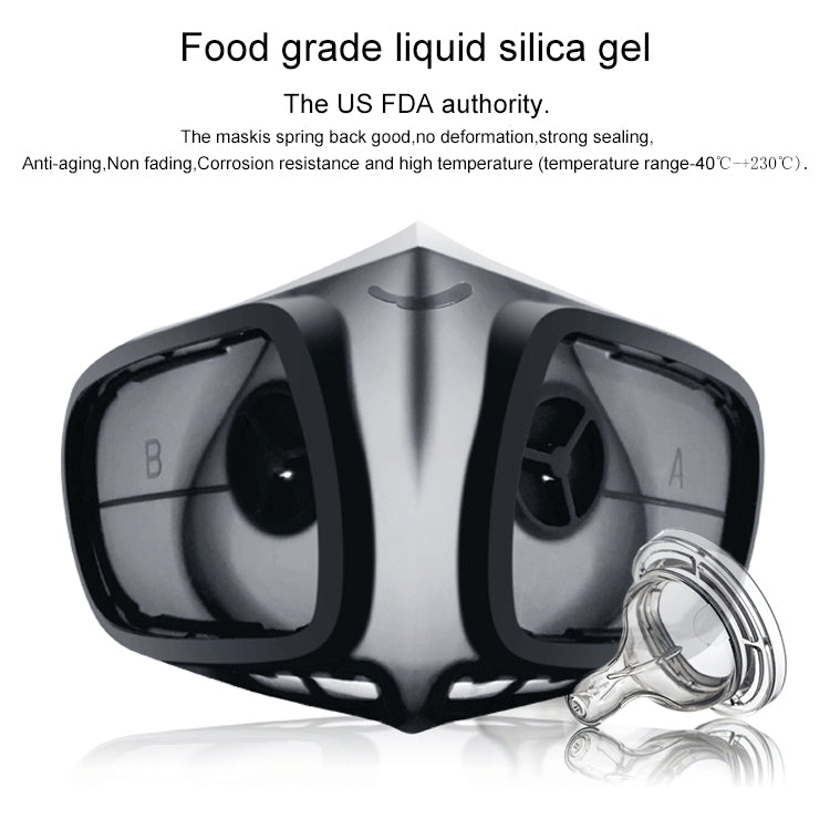 Silicone Protective Reusable PM2.5 KN95 Respirator Mask Replaceable Filter Antivirus Anti-fog Face Mask, Reusable PM2.5 KN95