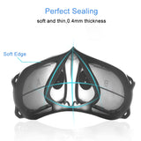 Silicone Protective Reusable PM2.5 KN95 Respirator Mask Replaceable Filter Antivirus Anti-fog Face Mask, Reusable PM2.5 KN95