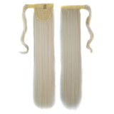 60# Invisible Seamless Bandage-style Wig Long Straight Hair Wig Ponytail, 60#