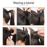 16# Invisible Seamless Bandage-style Wig Long Straight Hair Wig Ponytail, 16#