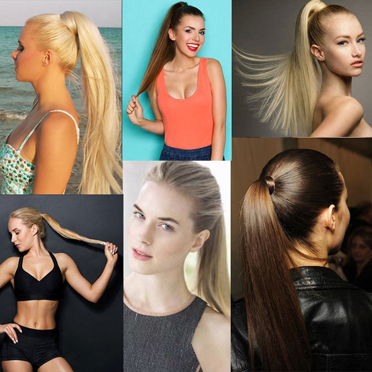 16# Invisible Seamless Bandage-style Wig Long Straight Hair Wig Ponytail, 16#