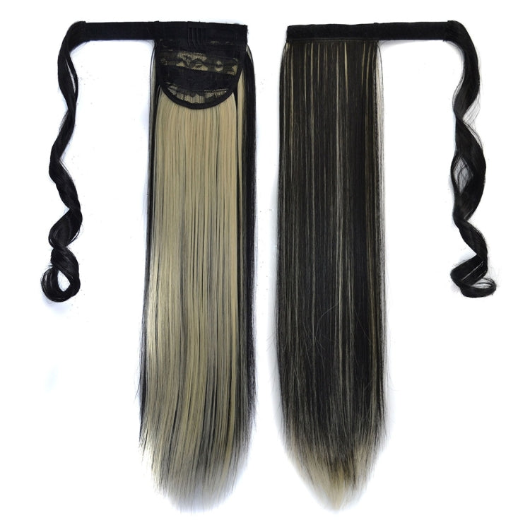 1BH613# Invisible Seamless Bandage-style Wig Long Straight Hair Wig Ponytail, 1BH613# 1BH613#