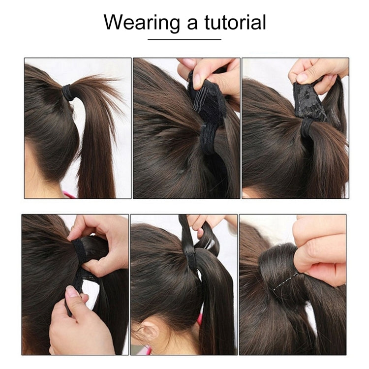 16H613# Invisible Seamless Bandage-style Wig Long Straight Hair Wig Ponytail, 16H613#